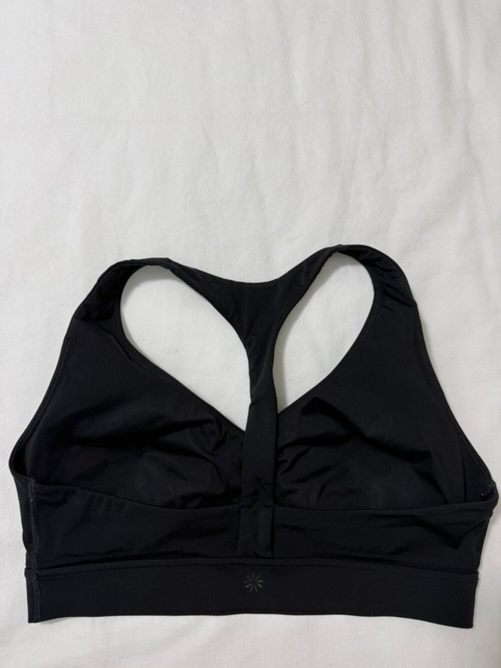 Athleta Black Racerback Sports Bra Size 34DD - Picture 2 of 5